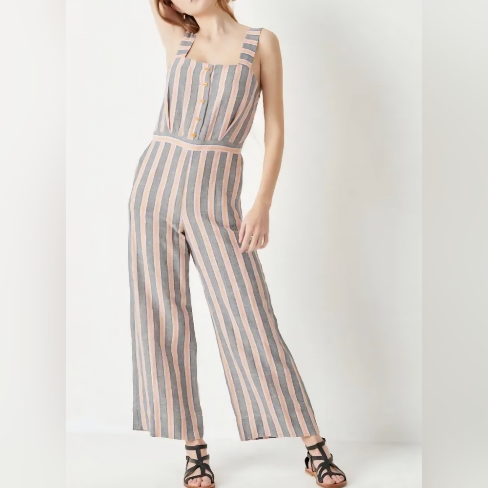 Sessun Striped Wide-Leg Jumpsuit
